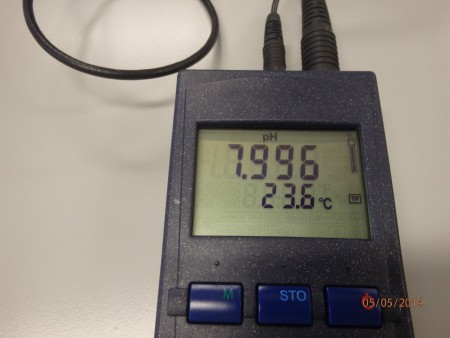 Valores de pH e de temperatura